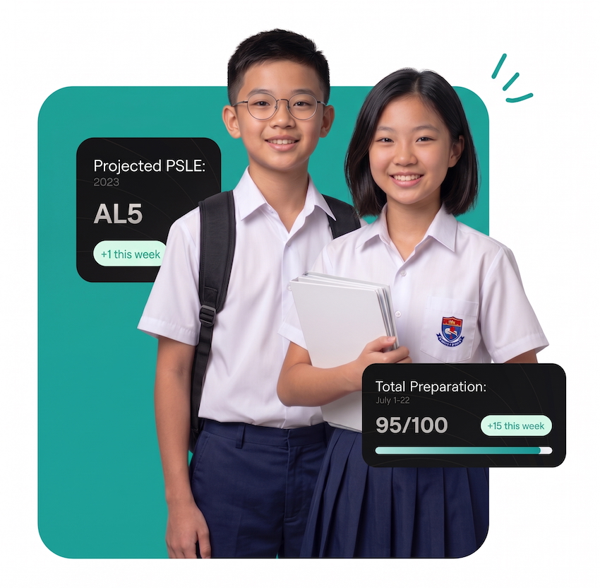 Singapore primary school student practising PSLE exam papers on ChatPSLE